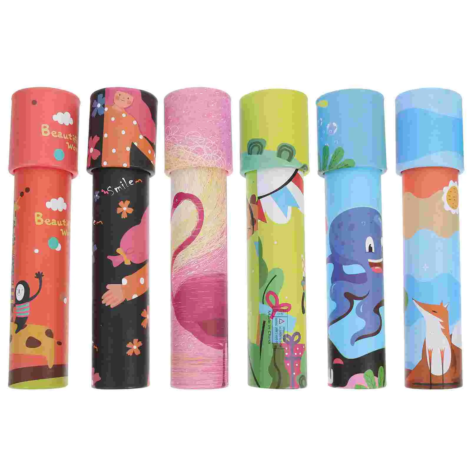 

6pcs Kids Rotating Kaleidoscope Toys Educational Playthings (Random Color)