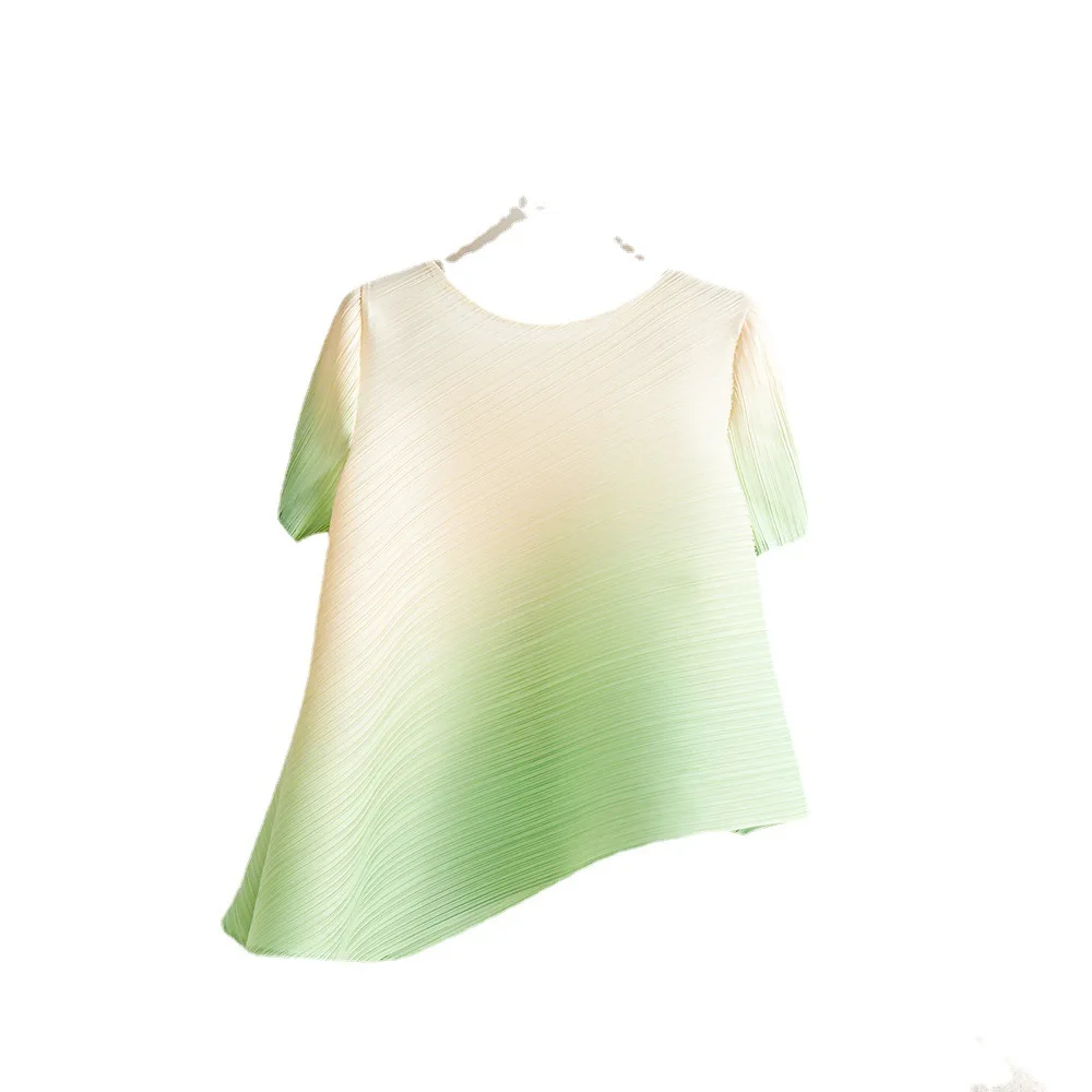 Женский Брючный комплект женская летняя новая футболка с градиентом и