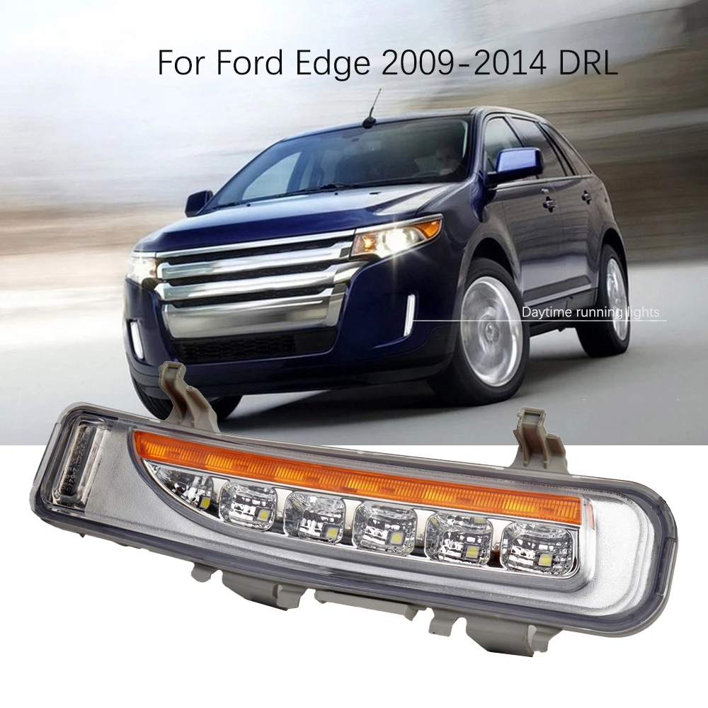 

For Ford Edge Everest LED Daytime Running Lights Car Foglamp 2011 2012 2013 2014 DRL With Turn Signal Auto Daylight Accessories
