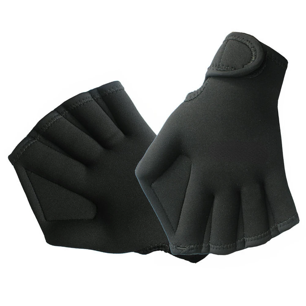 

1pair Swim Training Gloves Webbed Gloves Aquatic Fitness Training Aqua Fit for Men Women Scuba Diving Snorkeling Spearfishing
