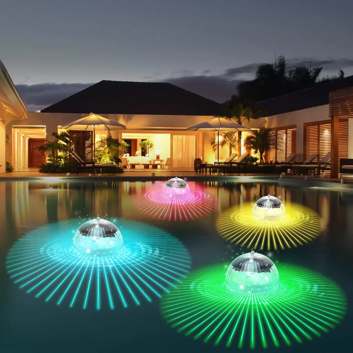 

Pool Floating Underwater Pools Lamp Swimming Outdoor Lantern Floater Pool Waterproof Submersible Led Lighting Solar Light Lights