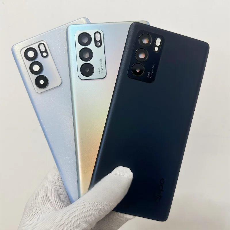 Задний корпус для OPPO Reno6 Pro 5G PEPM00 CPH2249 стеклянная крышка батарейного отсека ремонт
