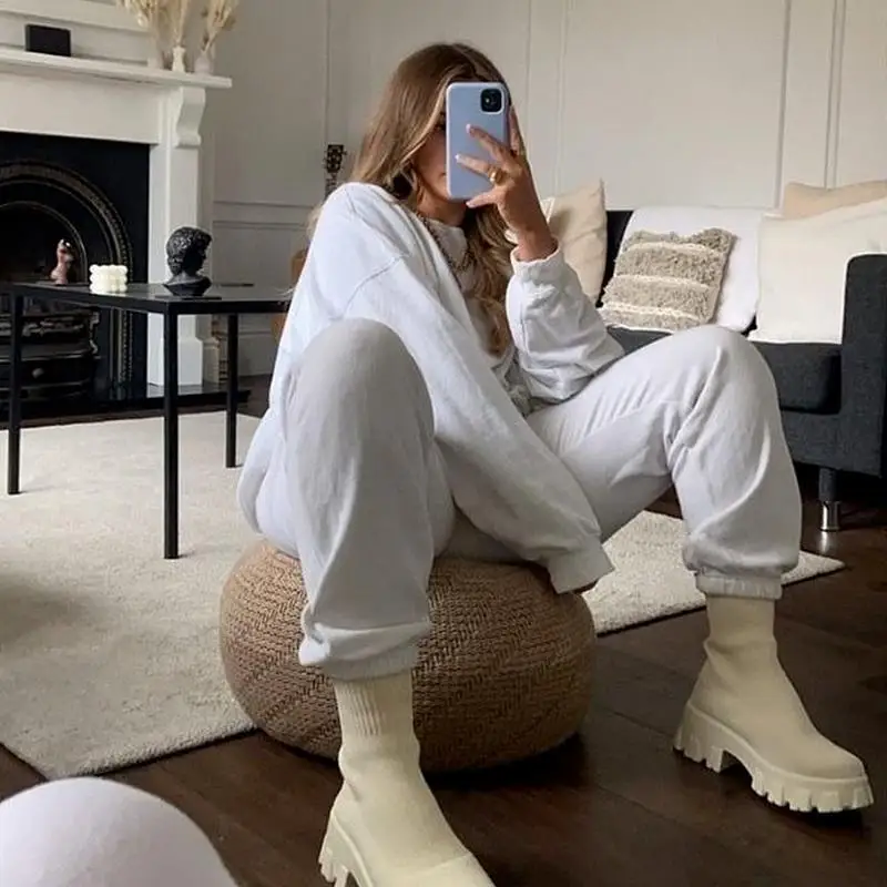 Platform Snow Boots Women Plush Ladies 