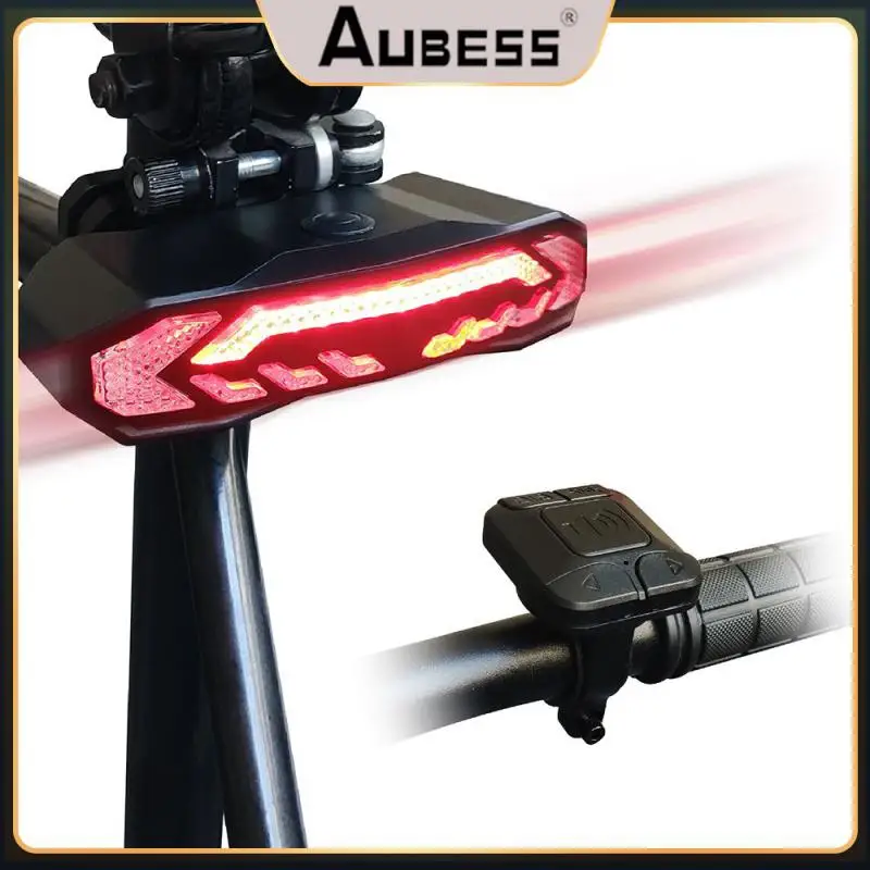 

Usb C Rechargeable Steering Taillights Ultra-bright Waterproof Bike Lights Intelligent Brake Induction Bicycle Taillight 5 In 1