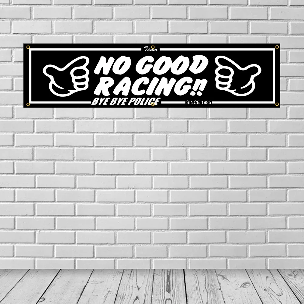 ZXBanner 60*240 гоночный автомобиль без хорошей езды полиэстер печатный флаг для гаража