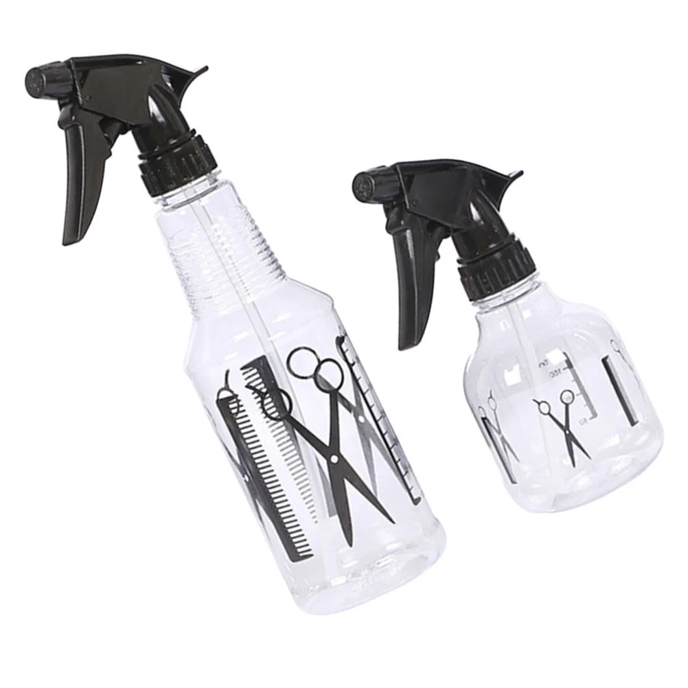 

2 Pcs Shaping Bottle Travel Hair Tools Water Spray Can Hair Salon Watering Tool Plastic Kettle Barber Sprayer Container Small