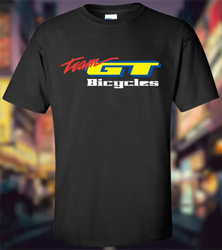

NEW GT Bicycles TEAM Logo T-shirt Tee Men's Shirt Size S-3XL
