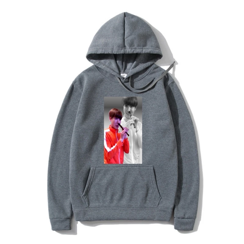 

Outerwear Red Hoodie 6xl Cute Hoody Graphic JHOPE FLUTE-FLASHBACK VER Men Fashion Warm 100 Cotton Sweat Sweatshirt