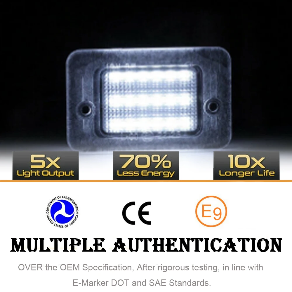 Фонари 18SMD для заднего бампера и номерного знака Land Rover Discovery Series 1 2 L318 задние