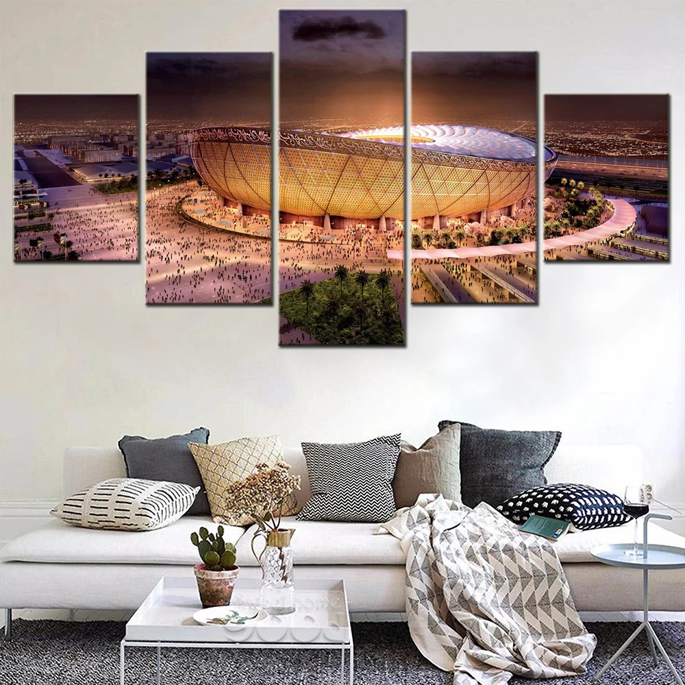 Современная картина HD с принтом домашний декор настенное искусство 5 шт. Катар 2022