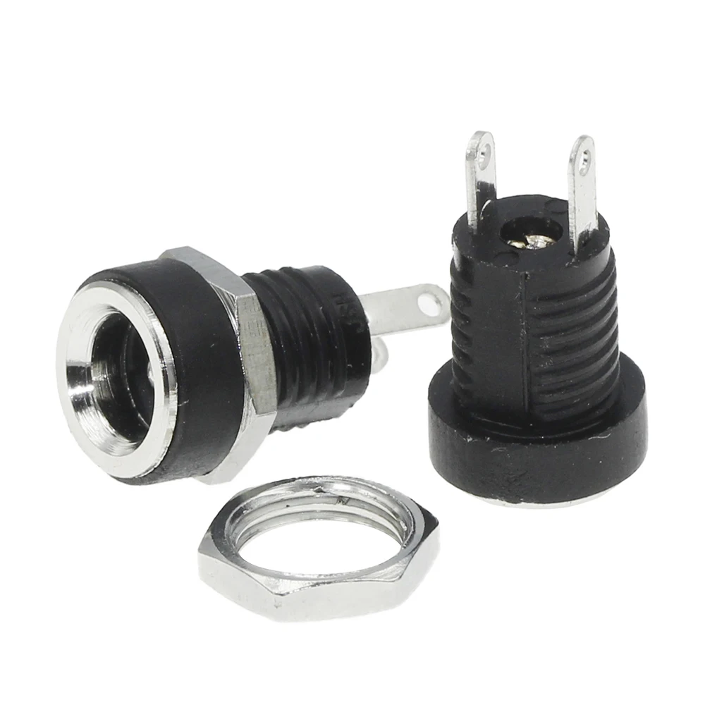 DC-022B 3A 12v for DC Power Supply Jack Socket Female Panel Mount Connector 5.5 mm x 2.1mm 5.5 mm x 2.5mm DC022B Connector