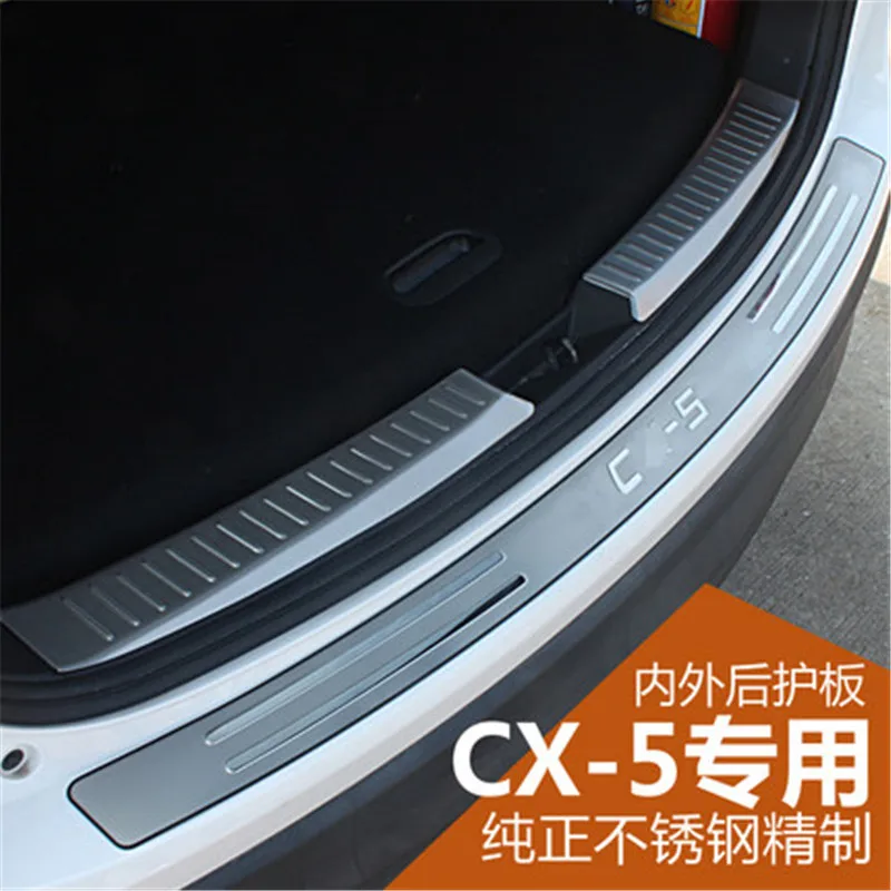 

Стайлинг автомобиля для Mazda CX-5 CX5 KE 2012-2016, защита заднего бампера из нержавеющей стали, накладка протектора на порог багажника