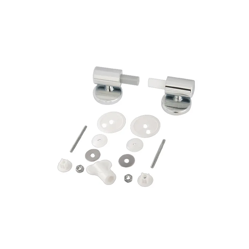 1Sets Seat Zinc Alloy Toilet Hinges Bathroom Mountings Top Durable Universal Fittings Easy Install for Replacement Parts - купить по