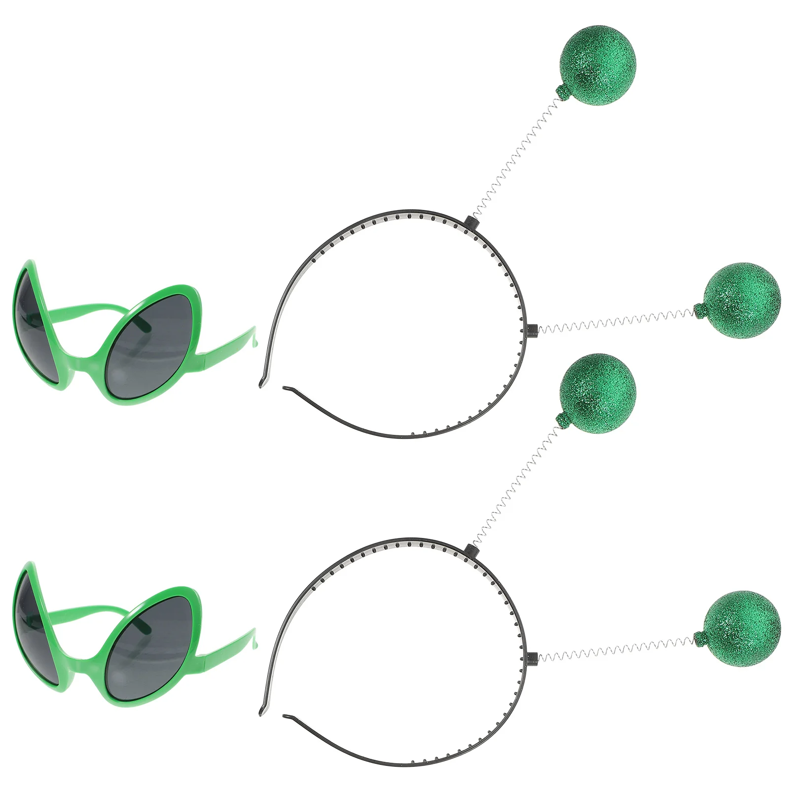 

Alien Head Boppers Hair Headband Party Glasses Cosplay Accessories Sunglasses Costume Christmasfavors Eye Martian Green Hoop