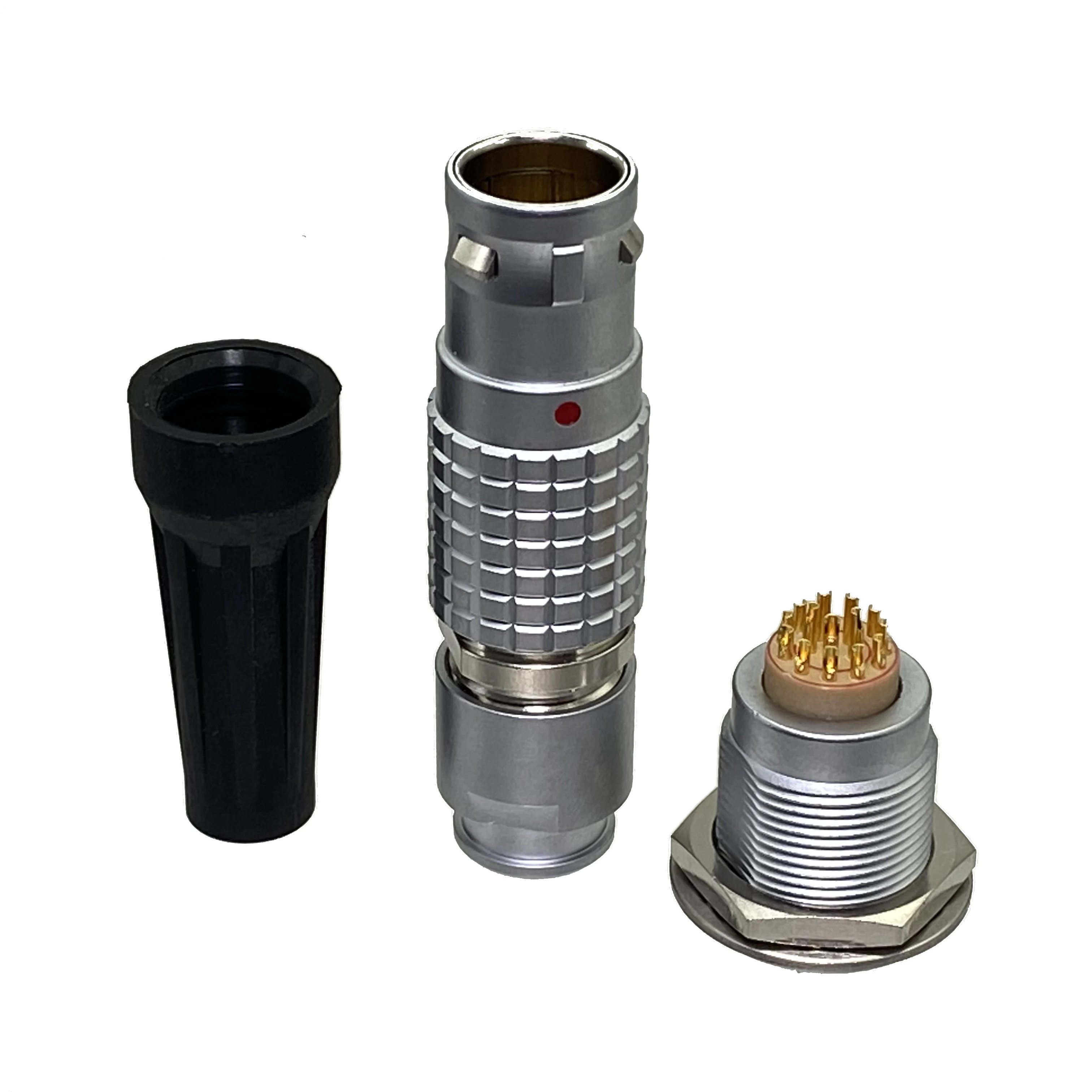 

Connector FGG/EGG 3B/M18 2 4 5 6 8 10 12 14 16 18 20 24 26 27 Pin Male Plug / Female for Push-pull Self-lock Connector