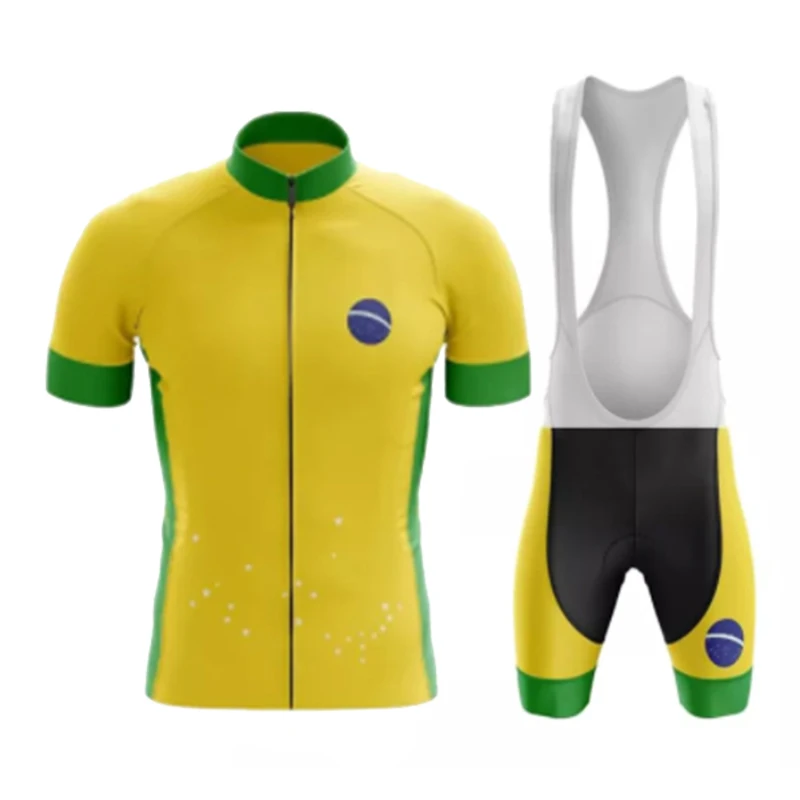

Командная бразильская Летняя коллекция 2023, мужской комплект из Джерси с коротким рукавом для езды на велосипеде, спортивная одежда для езды на велосипеде, велосипедный костюм для езды на дороге Ropa Ciclismo