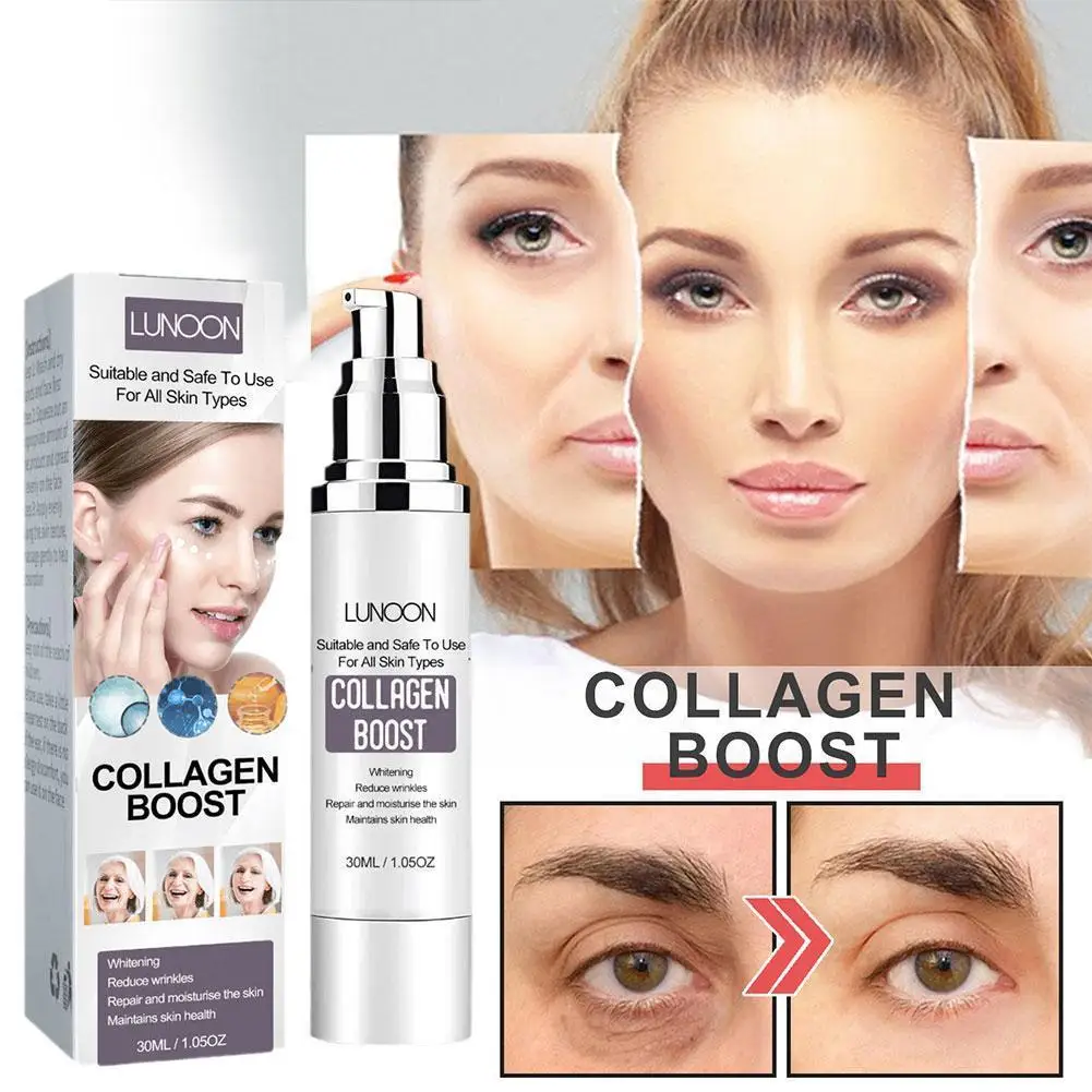 

Collagen Peptides Boost Anti Wrinkle Cream Anti-aging Care Face Serum Revitalizing Brightening Whitening Moisturizing Firmi J3N2