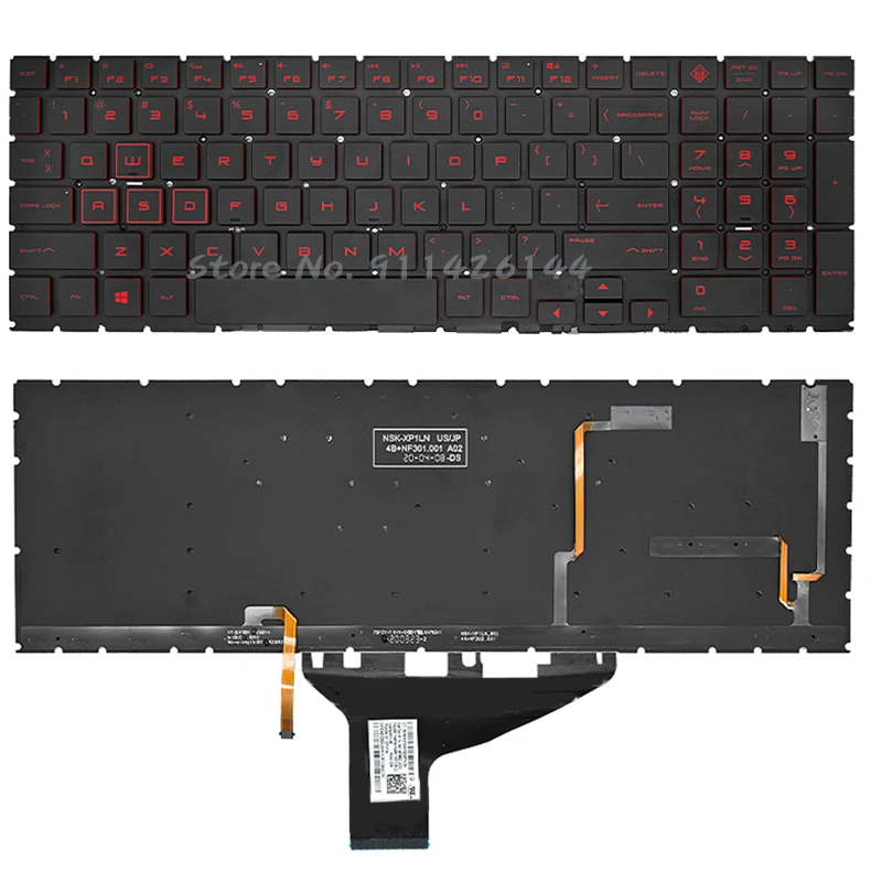 Клавиатура для ноутбука HP 15-DH 15-DC Q211 C143 OMEN 15 DC DC0003la DC005TX DC0004TX 15-DH