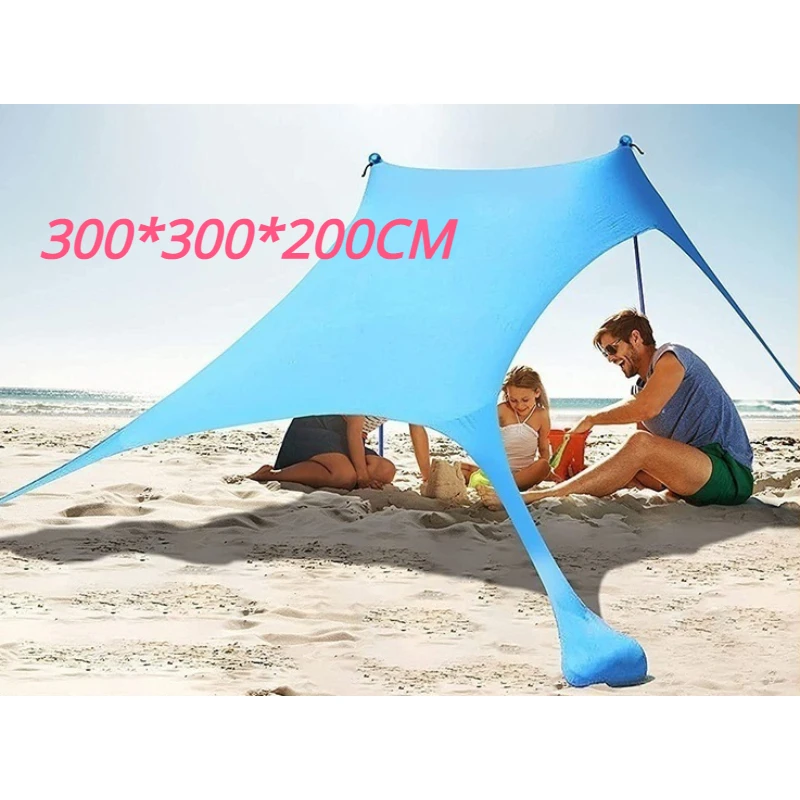 

Beach Sunshade Canopy Tent Outdoor Windproof UV Protection Canopy Camping Hiking Fishing Picnic Tent Tourist Beach Sun Shelter