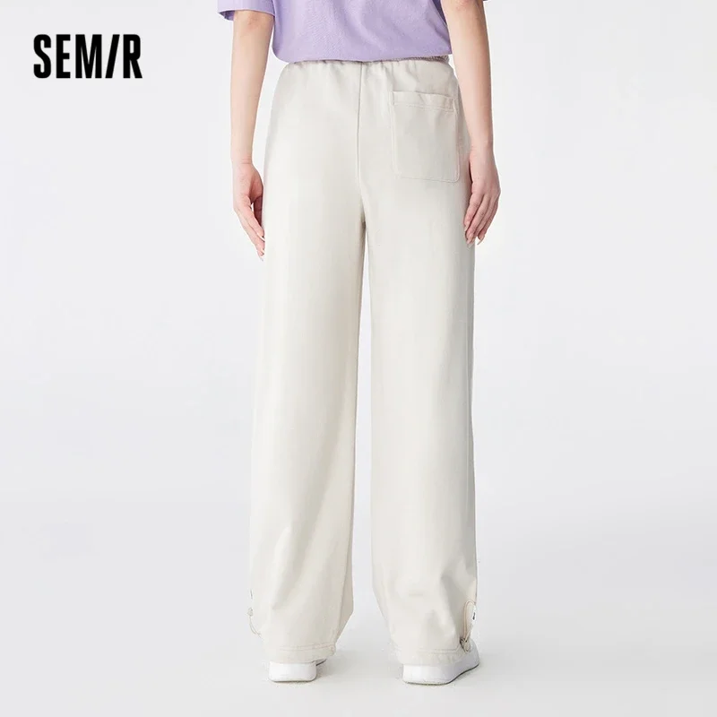 Брюки Semir Женские повседневные на шнуровке модные спортивные штаны с алфавитом