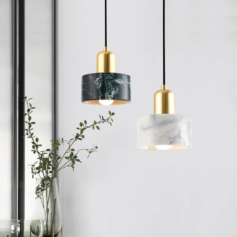 

Marble Restaurant Corridor Aisle Cafe Balcony Bar Bedside Decorative Lamp Pendant lights Nordic Chandelier Simple Modern Luxury