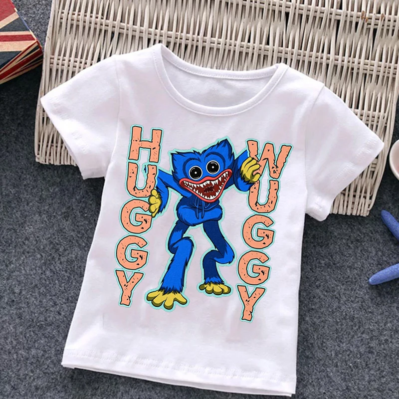 

2022 Poppy Playtime Horror Games Boys Girls Fun T Shirts Short Sleeve Anime Harajuku Street Fashion Unisex Sports Solid Color