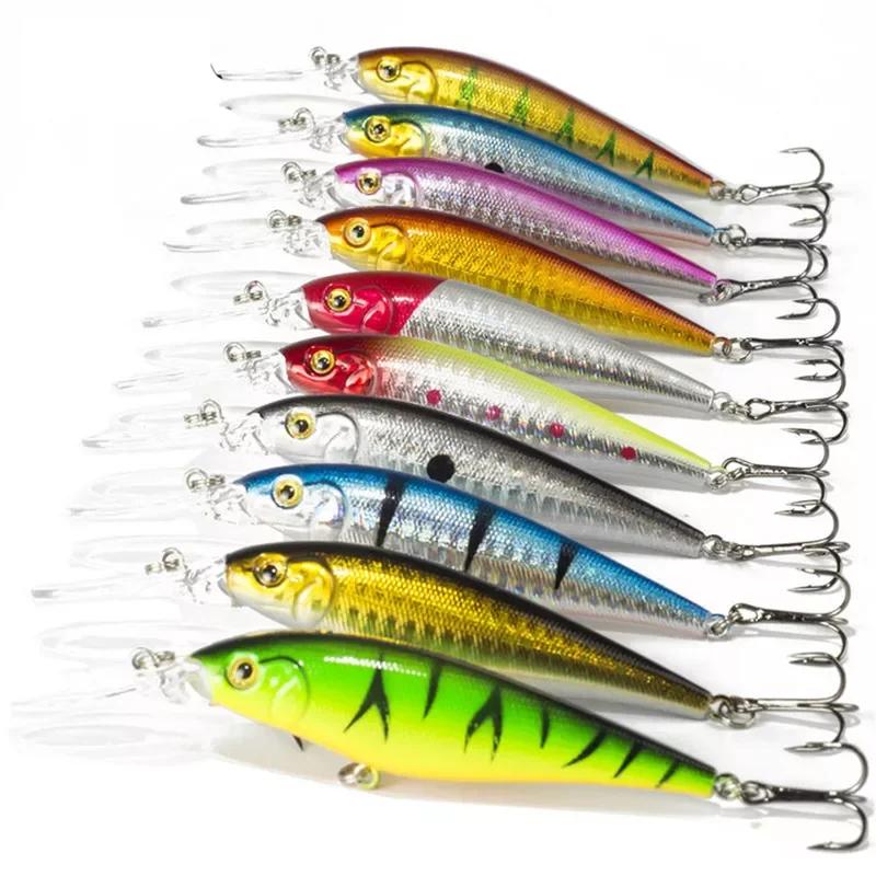 

Good Minnow 11cm 10.5g Artificial Hard Bait Fishing Lures Wobbler Crankbait