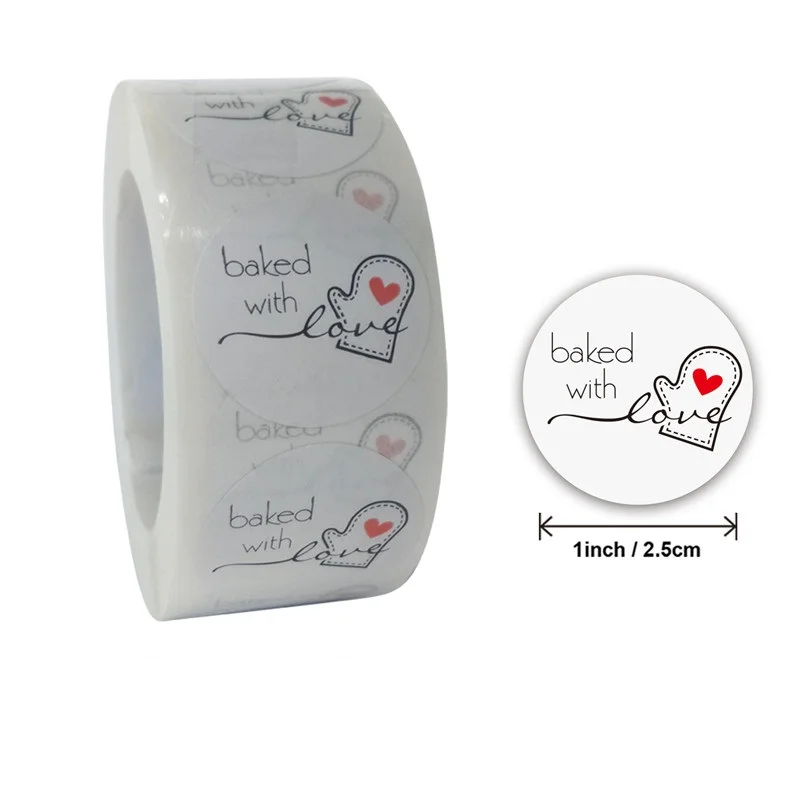 

500pcs Labels Roll Flower Thank You Stickers Scrapbooking For Gift Decoration Stationery Sticker Seal Label Handmade Sticker