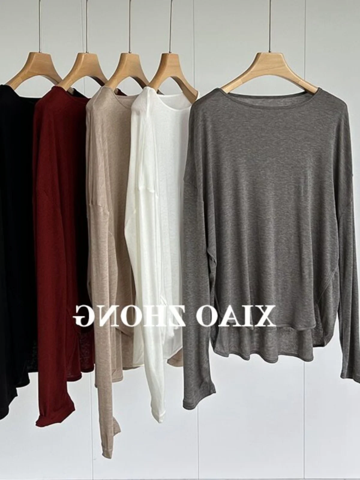 Рубашка для защиты от солнца из ледяного шелка закрывающая тонкую футболку с