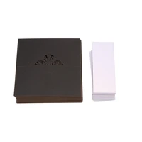 100 pcs table place cards with white inserts crown tent cards name cards for wedding banquets buffet bridal black