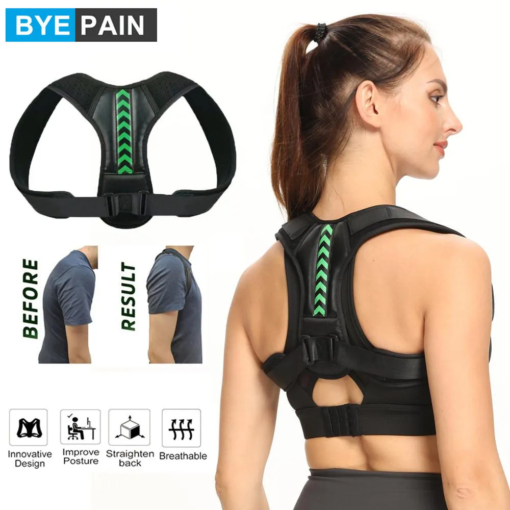 1Pcs Posture Corrector for Women Men, Comfortable Back Brace for Spinal Alignment, Posture Support, Adjustable Back Straightener
