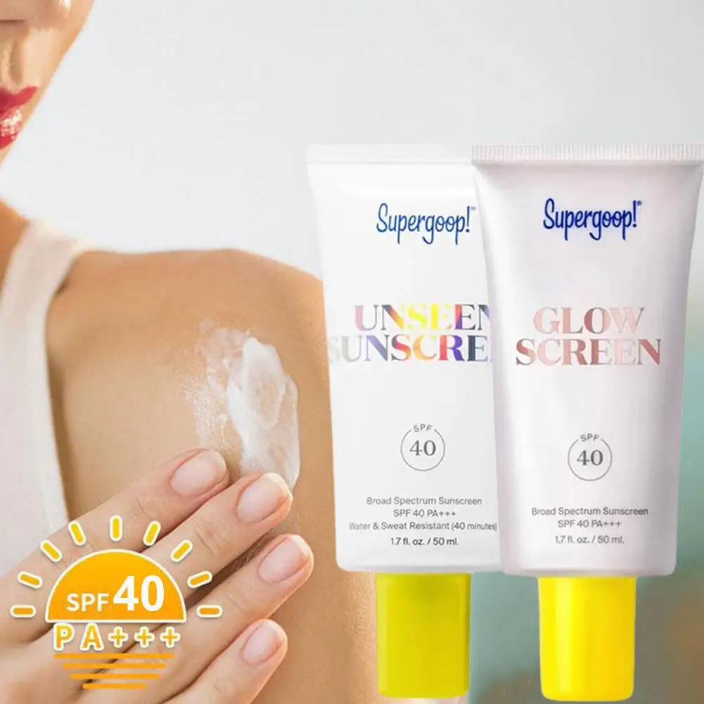 Supergoop прозрачный несенсорный макияж предварительно защитный крем SPF40 +