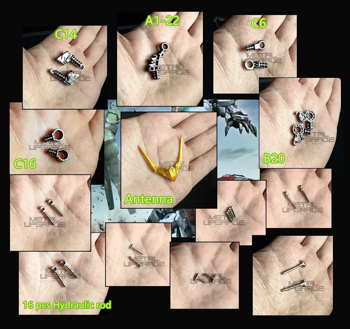 Усиленная металлическая Модифицированная запасная часть AE набор из 26 штук для MG