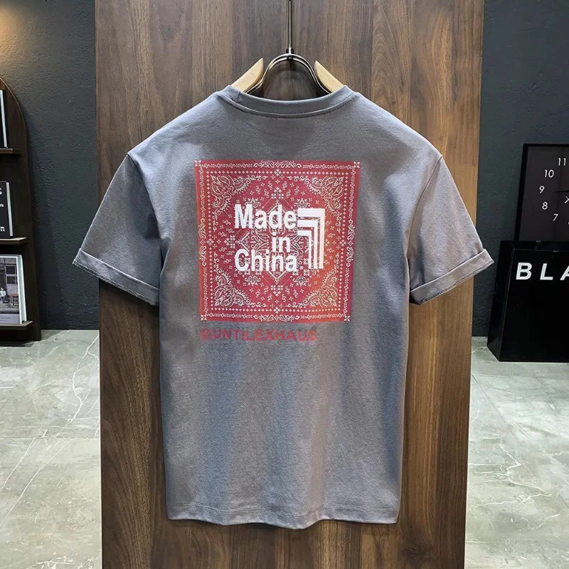 

Top Rock Streetwear Quick-drying Clothing Basic Drawings Kpop Mens Tee Shirts Plain Cotton Heather T Shirt for Men Fashion Cheap
