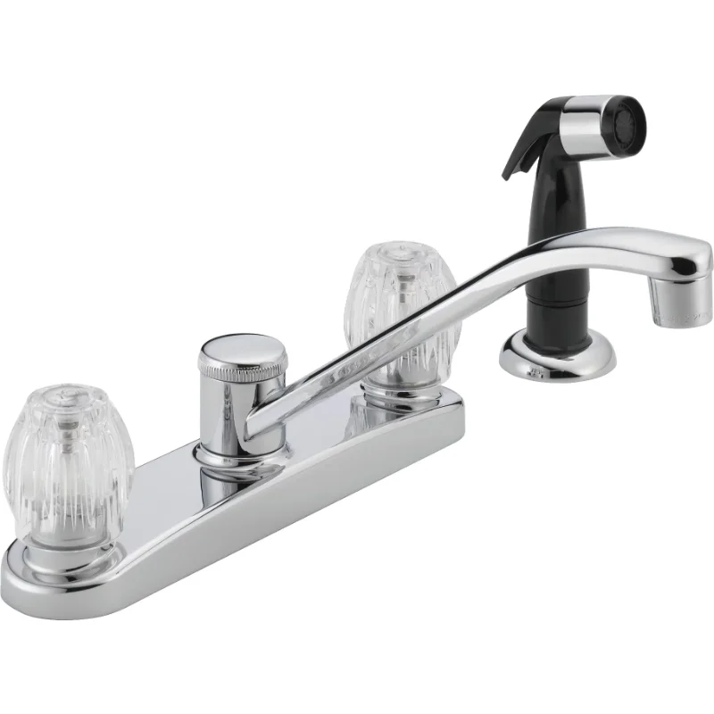 

Peerless Core Two Handle Kitchen Faucet with Side Sprayer in Chromemodern kitchen faucet