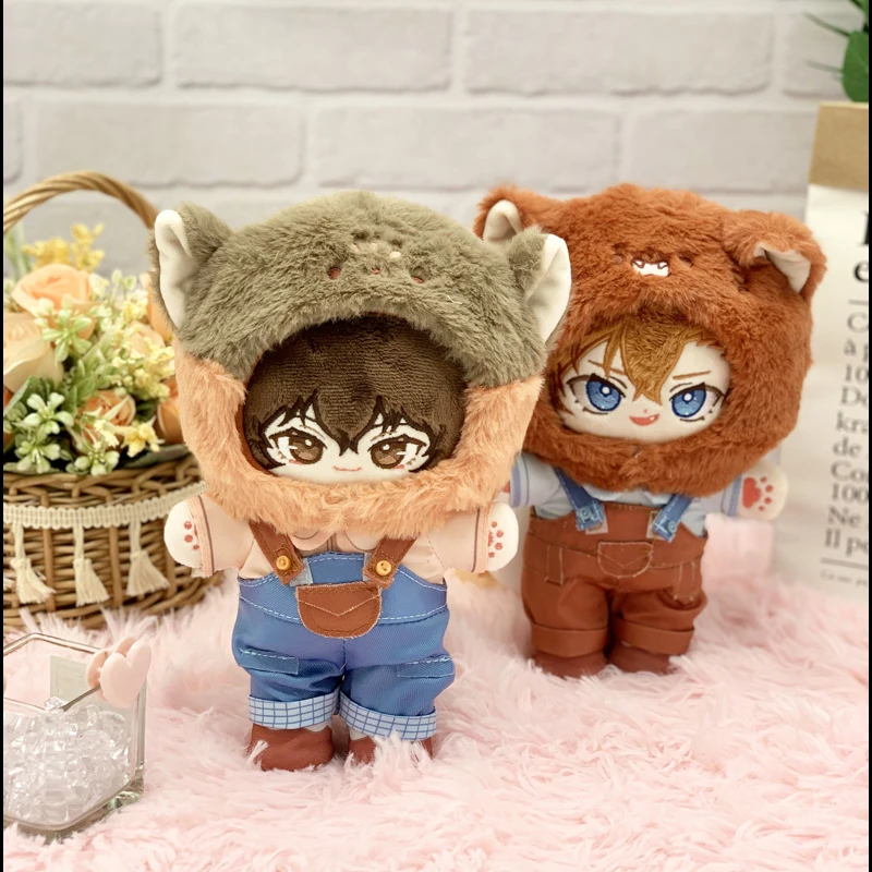 

Anime Bungo Stray Dogs Dazai Osamu Nakahara Chuuya 20cm Doll with Clothes Full Set