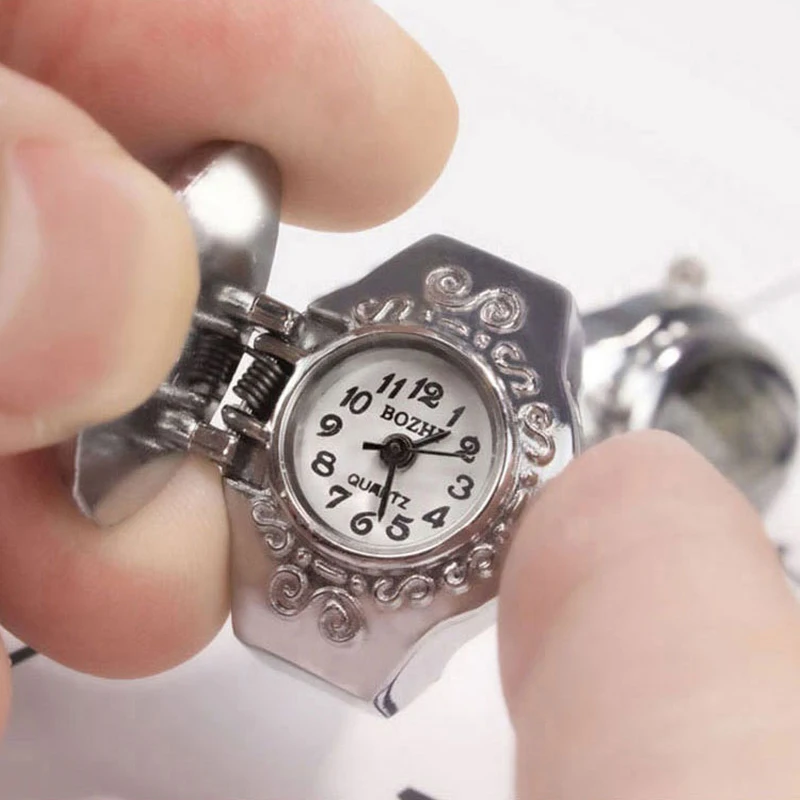 WLP цветочные стеклянные карманные кварцевые часы с откидной крышкой для пальцев