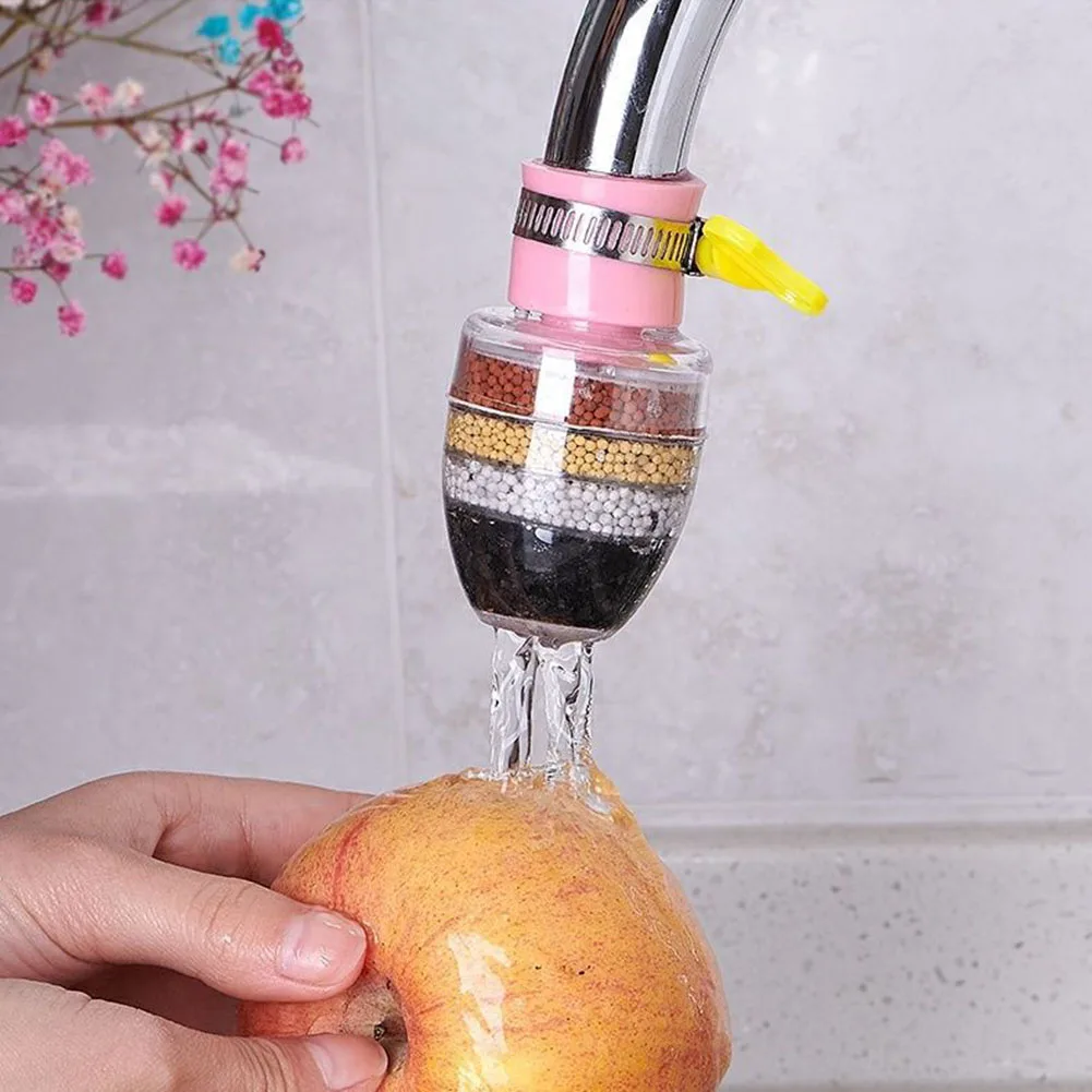 

Washable Faucet Water Filter Rust Removal Replacement Filter Saving Water Faucet Purifier Kitchen Nozzle Cleaning Filters