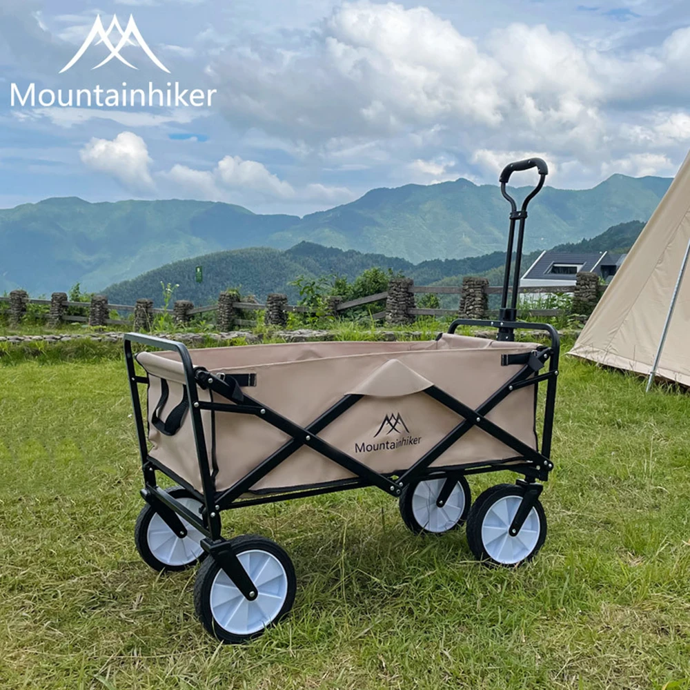 

Outdoor Travel Picnic Cart Foldable Portable Self-Driving Tour Foldable Trolley Luggage Trolley Multi-Function Touring Cart 2022