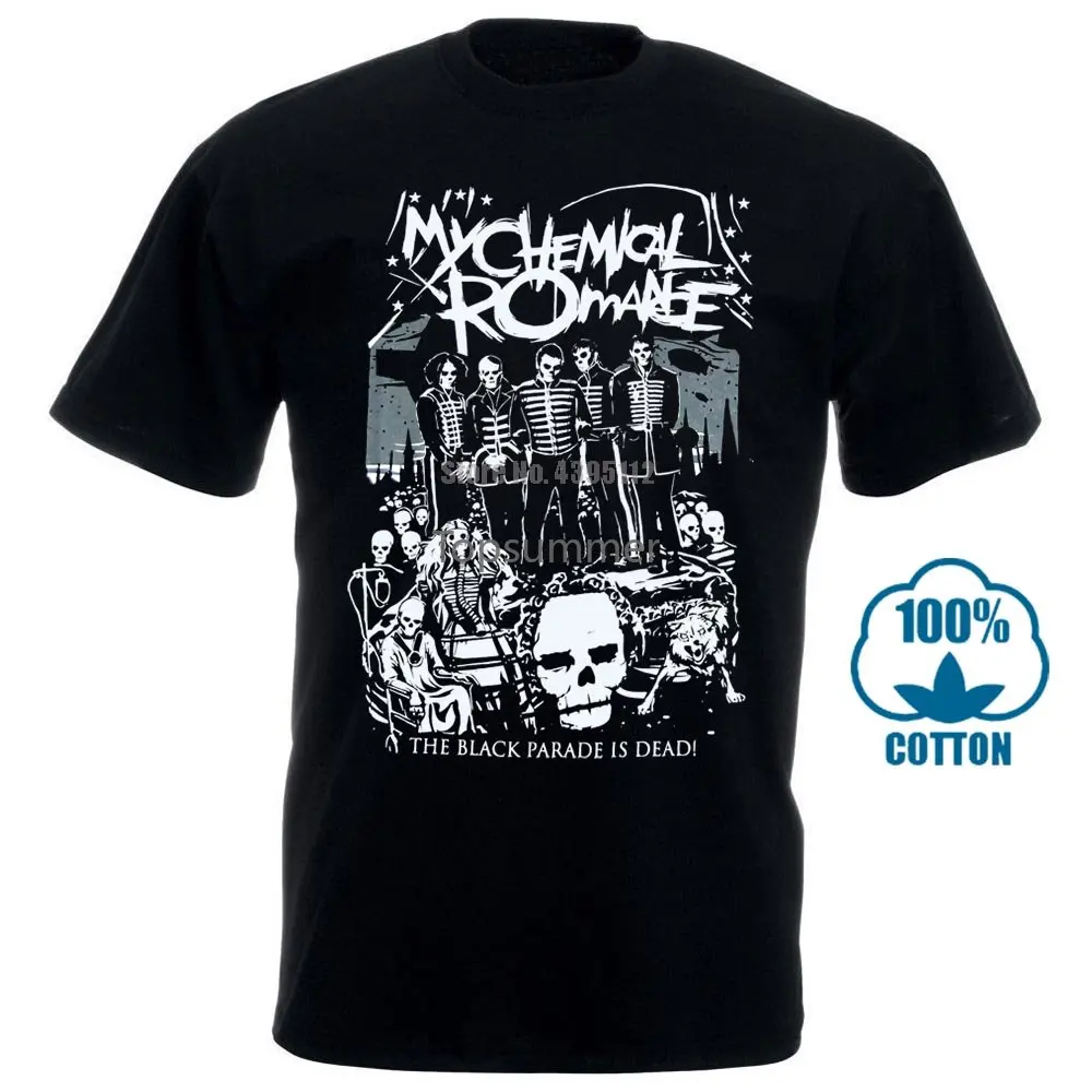 

My Chemical Romance Mcr Dead New T Shirt S 3Xl Black Parade Punk Emo Rock Summer T Shirt New 2017 Summer Fashion Top Tee