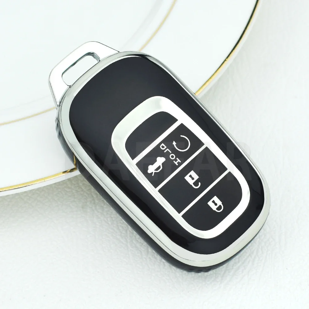 

Для Honda Civic 11th 2022 ТПУ автомобильный 4 кнопки чехол для дистанционного ключа защитный чехол-держатель брелок аксессуары без ключа