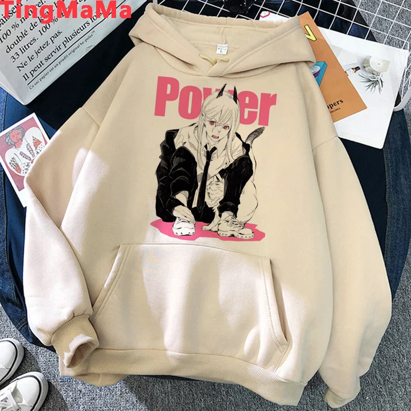 

Chainsaw Man Makima Pochita hoodies male manga y2k aesthetic Ulzzang hip hop men pullover printed grunge