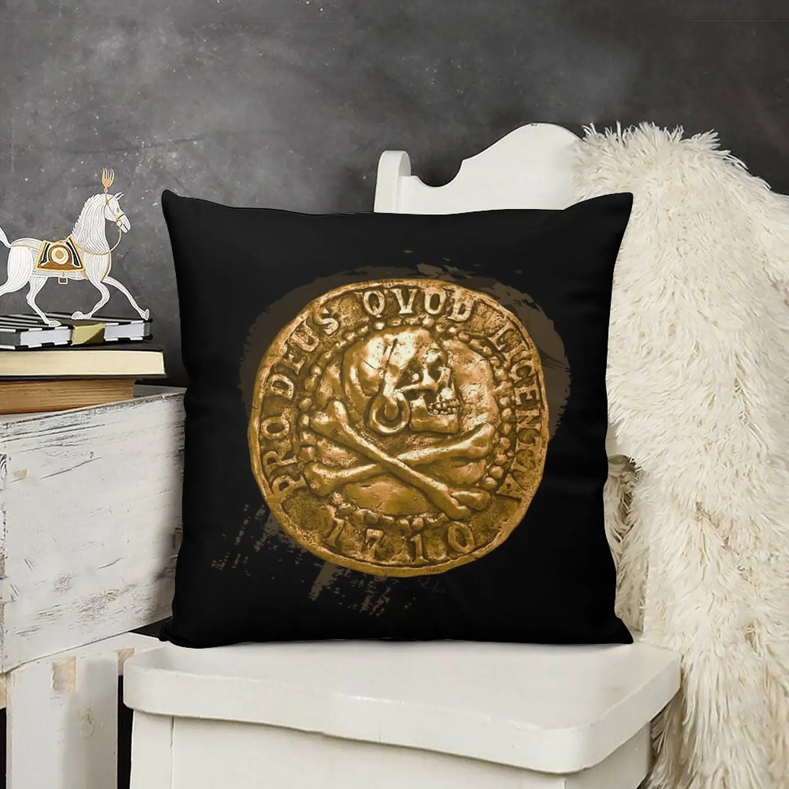Декоративные наволочки с изображением монет пиратской монеты для диванов