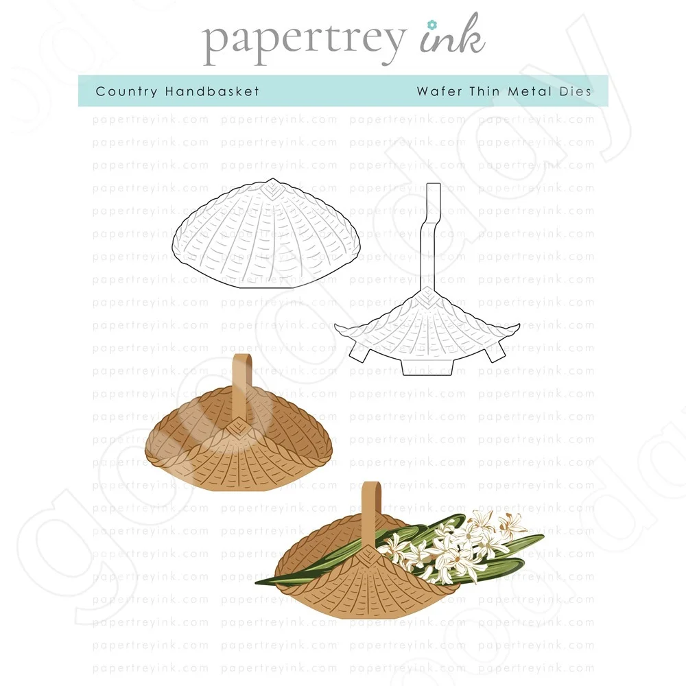 

2022 Arrival New Hot Sale Country Hand Basket Metal cutting Dies Scrapbook Diary Decoration Embossing Template Diy Card Handmade