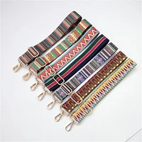 rainbow colored o bag straps adjustable ethnic style shoulder strap replacement bag straps bag accessories for crossbody handbag