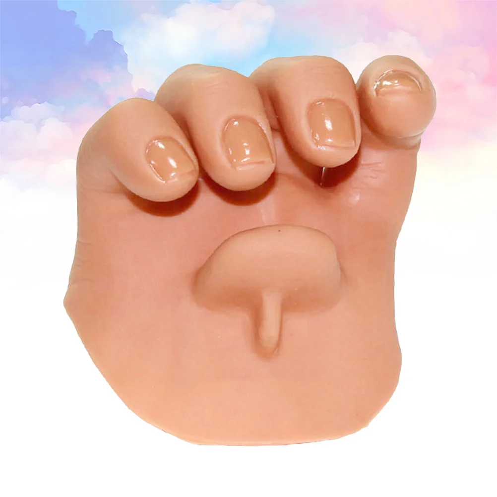 

1Pc The Third Hand Fake Hand Prosthetic Hand Tricks Stage Gimmick Props Funny Props (Skin Color)