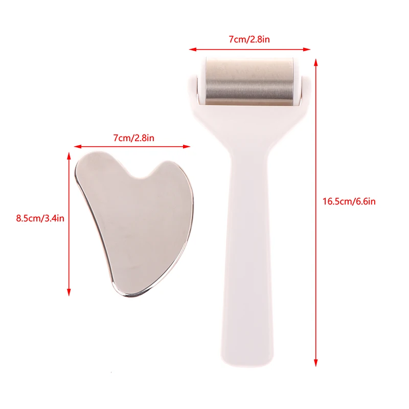 2 шт. ролик для льда лица из нержавеющей стали металлический набор инструментов