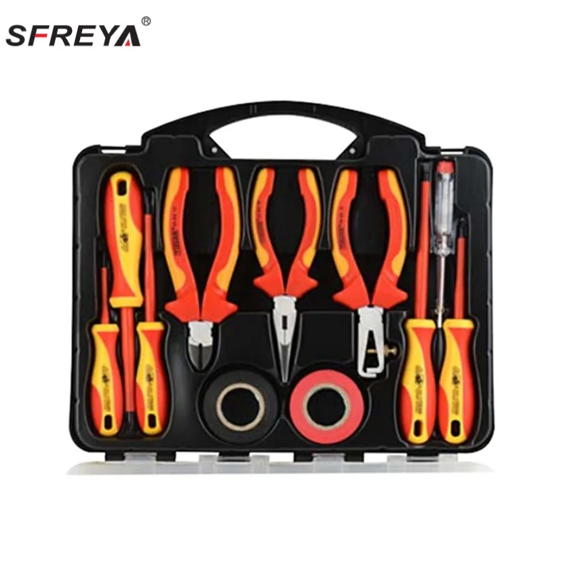 S673-11 SFREYA VDE 1000V теплоизоляционные инструменты чехол двойной цвет 11 шт Набор