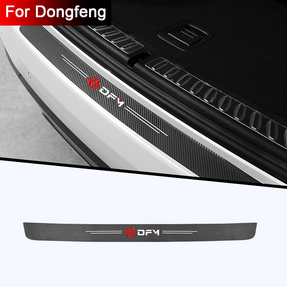 

Car accessories Carbon fiber cloth trunk bumper Decoration For Dongfeng DFM AX7 H30 S30 DFSK SX5 SX6 AX4 P11 Styling