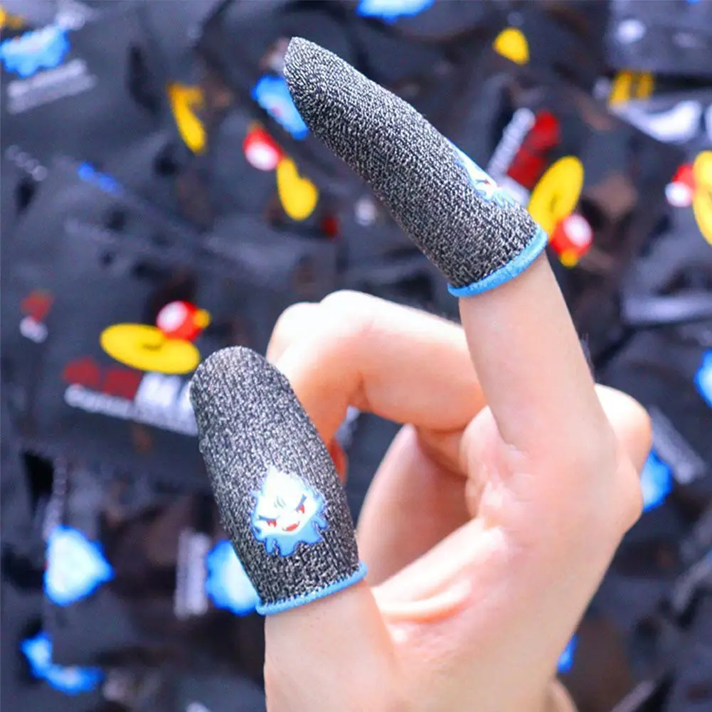 

Gaming Finger Sleeve Gaming Controller Sweat Proof Gloves For Pubg Sweat Proof Non-scratch Screen Gaming Thumb Gloves S5w2